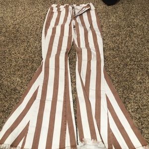 Cute stripped bell bottoms